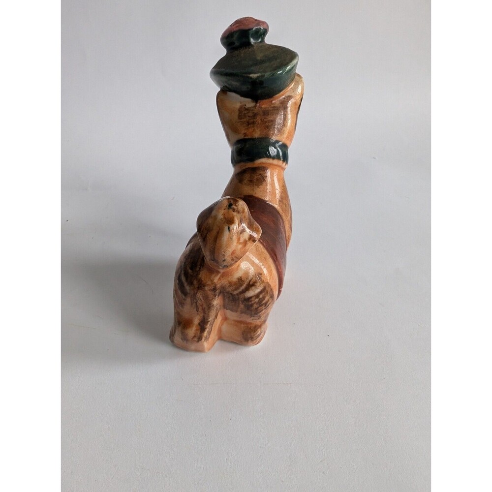 Vintage Scottie Dog Figurine Beret Brown PICO Japan Scottish Terrier - Picture 3 of 5